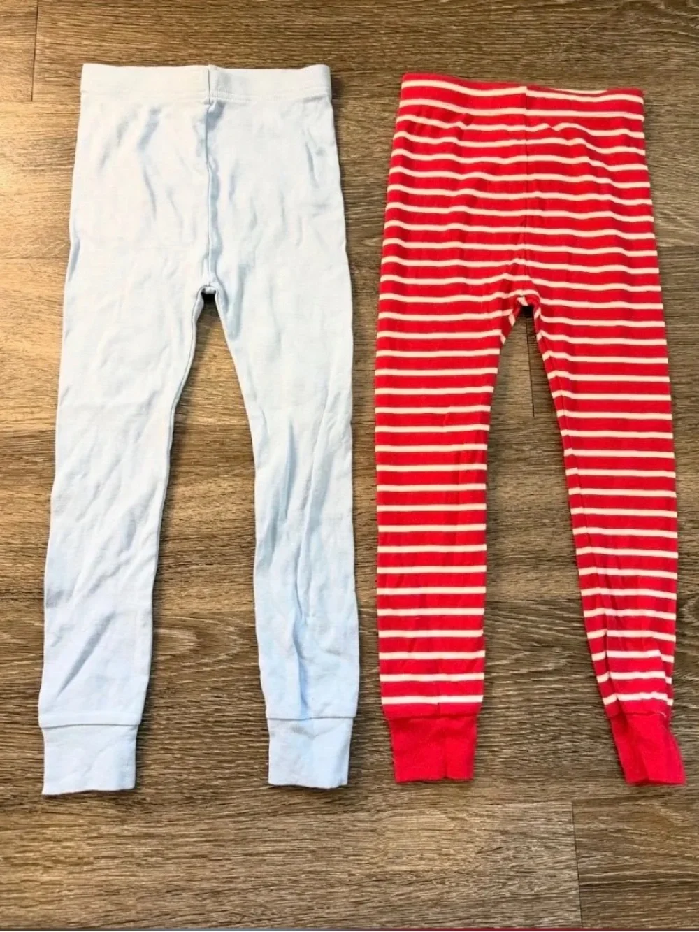FINAL SALE Old Navy 100% Cotton PJ Pants 2-PACK Light Blue & Candy Cane